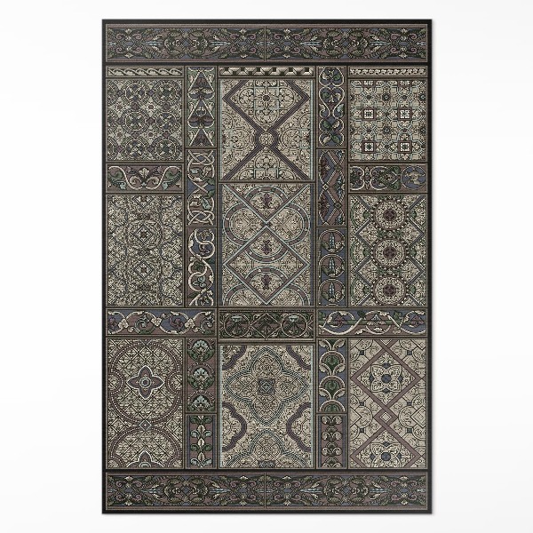 Tapis vinyle rectangulaire Le Moyen Âge Albert Racinet