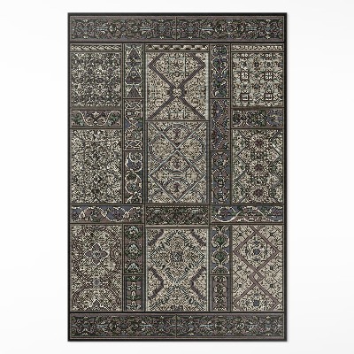 Tapis vinyle rectangulaire Le Moyen Âge Albert Racinet