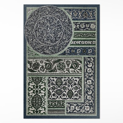 Tapis vinyle rectangulaire Le dessin ornemental d'Albert Racinet