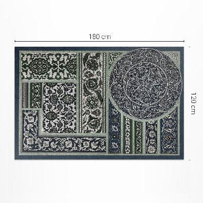 Tapis vinyle rectangulaire Le dessin ornemental d'Albert Racinet