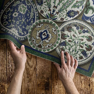 Tapis vinyle Les roues à motifs d'Albert Racinet