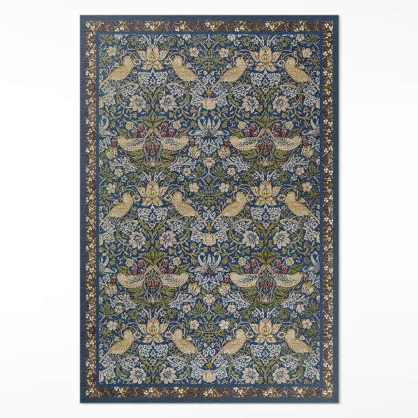 Tapis vinyle rectangulaire Le voleur de fraises de William Morris
