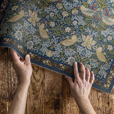 Tapis vinyle rectangulaire Le voleur de fraises de William Morris