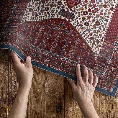 Tapis vinyle Motif de conception ornementale avec détails