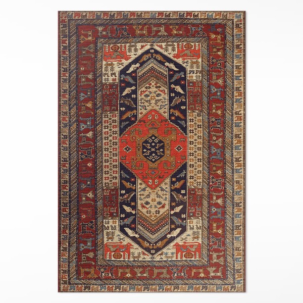 Tapis vinyle rectangulaire Ornement décoratif de conception orientale