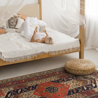 Tapis vinyle rectangulaire Ornement décoratif de conception orientale