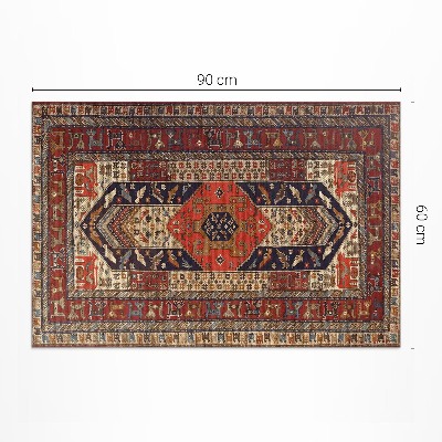 Tapis vinyle rectangulaire Ornement décoratif de conception orientale