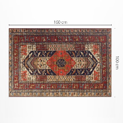 Tapis vinyle rectangulaire Ornement décoratif de conception orientale