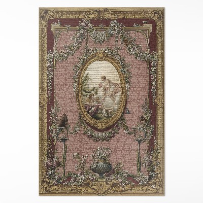 Tapis vinyle rectangulaire Polychrome d'Albert Racinet