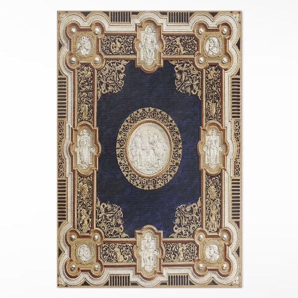 Tapis vinyle rectangulaire Couverture de livre au design antique