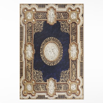 Tapis vinyle rectangulaire Couverture de livre au design antique