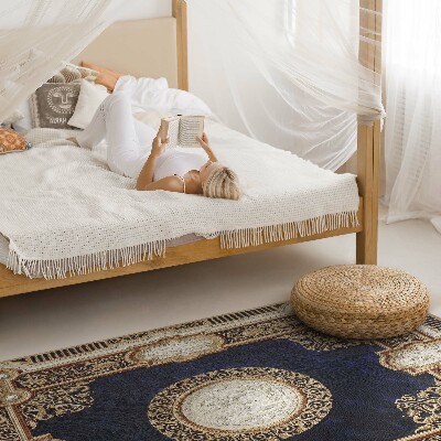 Tapis vinyle rectangulaire Couverture de livre au design antique