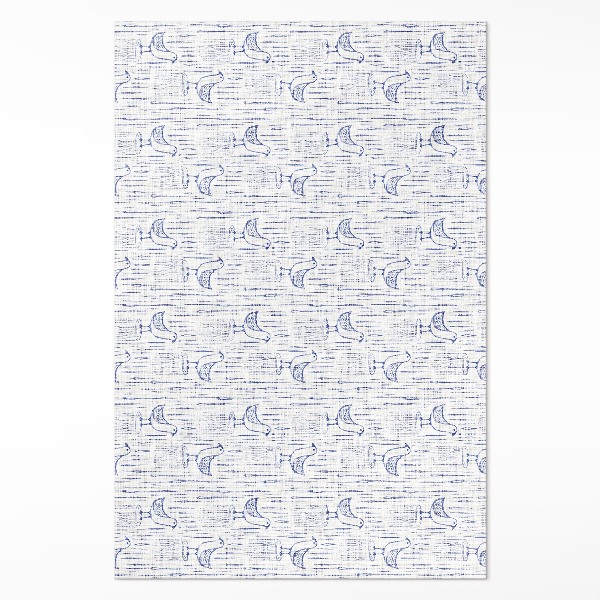 Tapis vinyle Motif bohème régulier et délicat d'oiseaux
