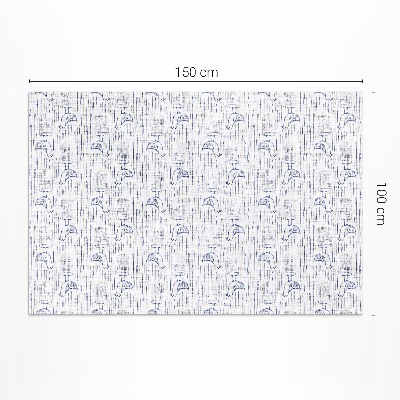Tapis vinyle Motif bohème régulier et délicat d'oiseaux