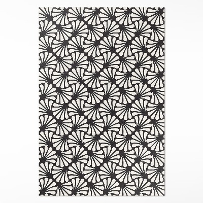 Tapis vinyle Géométrie feuilles de ginkgo art déco glamour