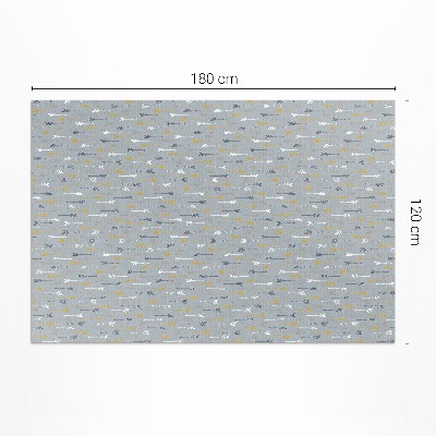 Tapis vinyle rectangulaire Motif délicat de flèches indiennes bohèmes