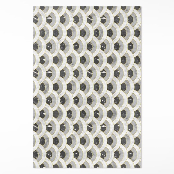 Tapis vinyle Motif régulier d'écailles de pierre et de marbre