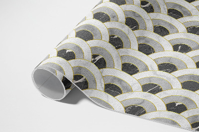 Tapis vinyle Motif régulier d'écailles de pierre et de marbre