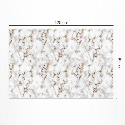Tapis vinyle rectangulaire Le marbre clair, une pierre à la mode