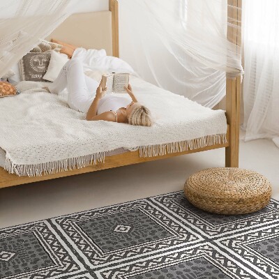 Tapis vinyle rectangulaire Carreaux à motifs anciens