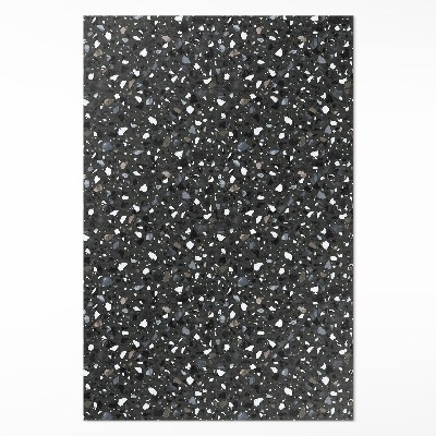 Tapis vinyle rectangulaire Pierre décorative en grès foncé