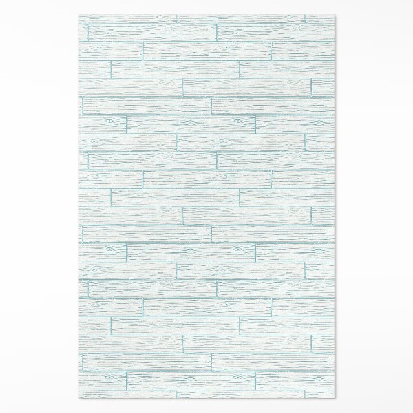 Tapis vinyle rectangulaire Panneaux de plancher en bois clair