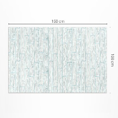 Tapis vinyle rectangulaire Panneaux de plancher en bois clair