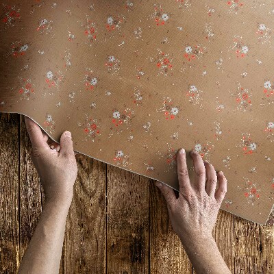 Tapis vinyle Petites fleurs sauvages, style bohème vintage