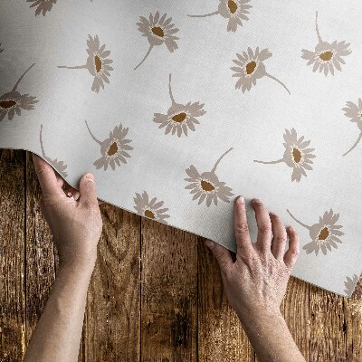 Tapis vinyle Délicates fleurs de marguerite bohème