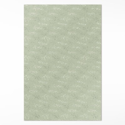 Tapis vinyle rectangulaire Brindilles de feuilles subtiles de style bohème