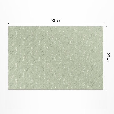 Tapis vinyle rectangulaire Brindilles de feuilles subtiles de style bohème