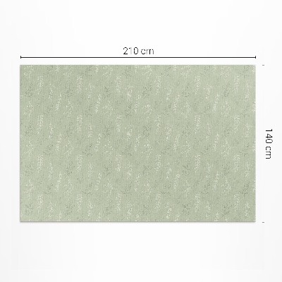 Tapis vinyle rectangulaire Brindilles de feuilles subtiles de style bohème