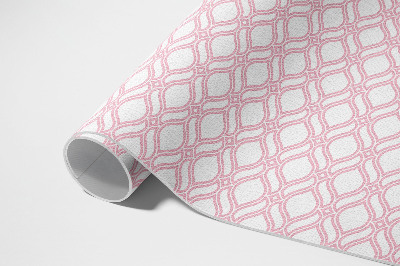 Tapis vinyle Petite mosaïque tressée rose poudré