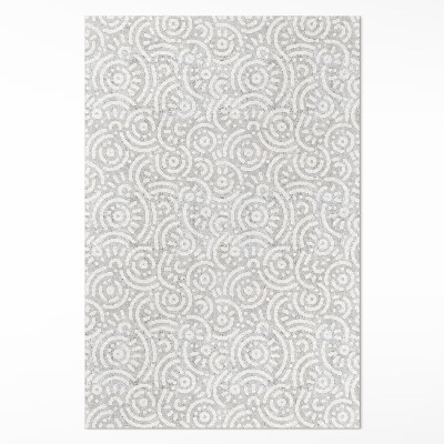 Tapis vinyle rectangulaire Formes orientales abstraites et lignes bohèmes