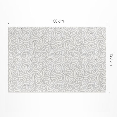 Tapis vinyle rectangulaire Formes orientales abstraites et lignes bohèmes