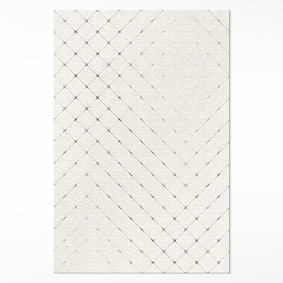 Tapis vinyle Carrés subtils de carreaux clairs