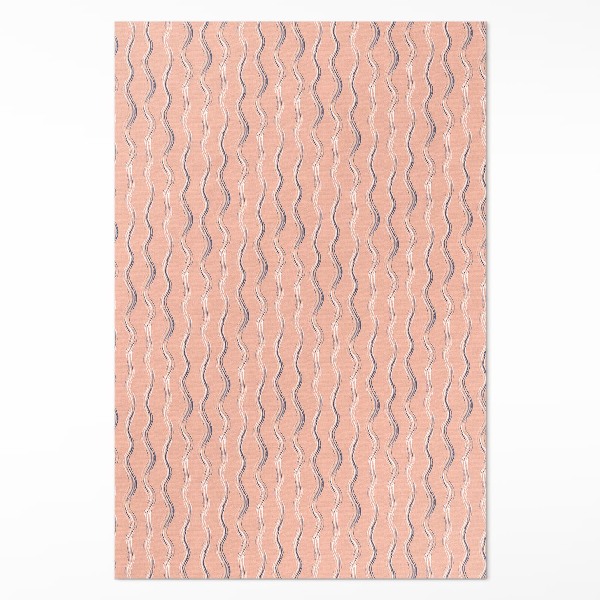 Tapis vinyle Ondes bohèmes aux couleurs pastel