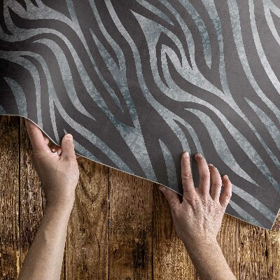 Tapis vinyle Motif zébré à rayures irrégulières