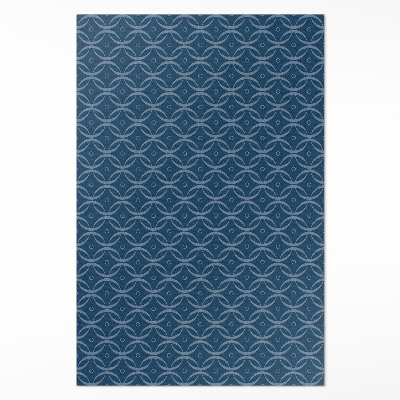 Tapis vinyle Chaîne régulière avec motif décoratif