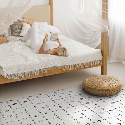 Tapis vinyle rectangulaire Ornement moderne minimaliste