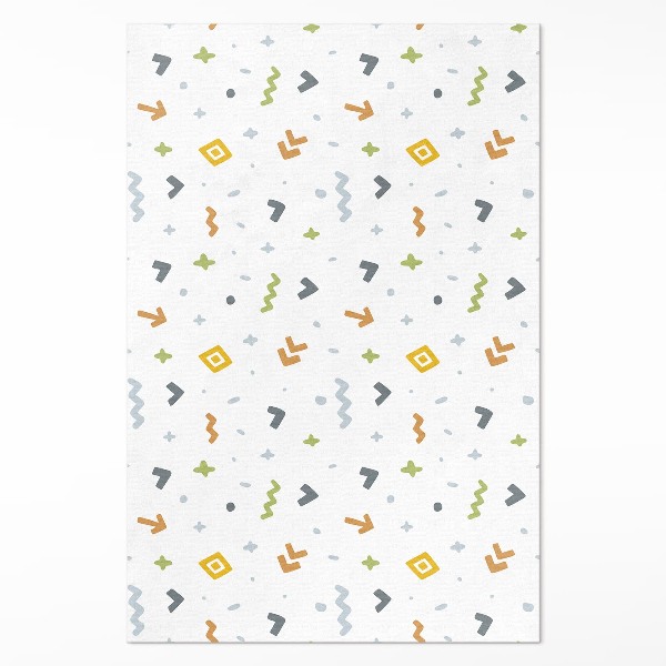 Tapis vinyle Icônes et formes pastel de style bohème