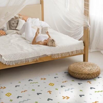 Tapis vinyle Icônes et formes pastel de style bohème