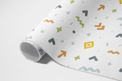 Tapis vinyle Icônes et formes pastel de style bohème