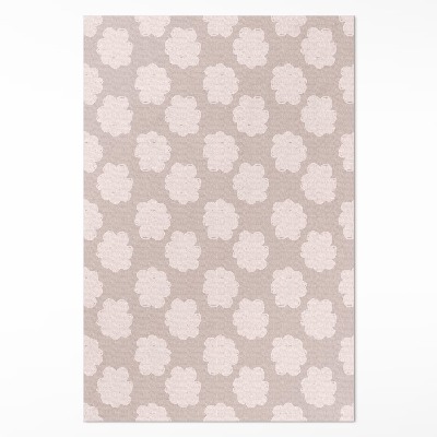 Tapis vinyle rectangulaire Nuages peints aux couleurs pastel