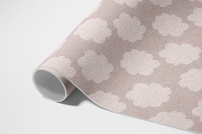 Tapis vinyle rectangulaire Nuages peints aux couleurs pastel