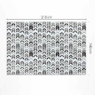 Tapis vinyle Motif bohème indien avec plumes et flèches