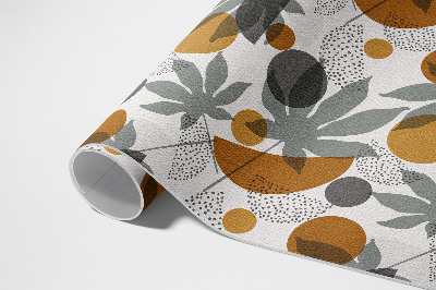 Tapis vinyle Illustration de feuilles et de formes bohèmes