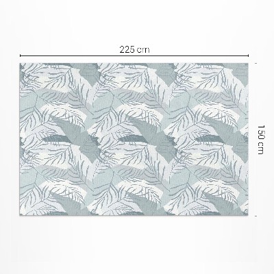 Tapis vinyle rectangulaire Brindilles délicates sur fond clair