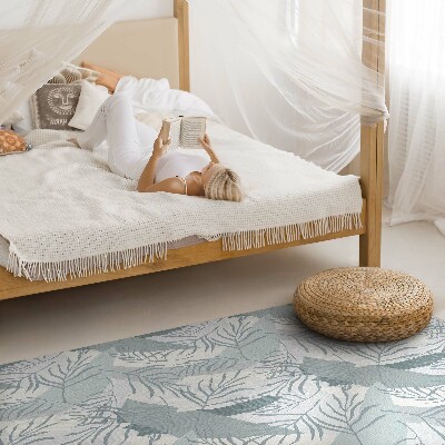 Tapis vinyle rectangulaire Brindilles délicates sur fond clair