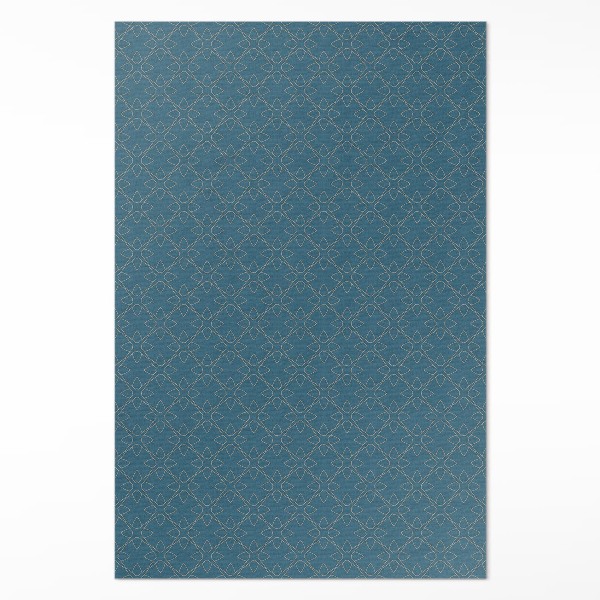 Tapis vinyle rectangulaire Ornement délicat à motif régulier
